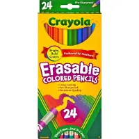 Crayola UITWISBARE kleurpotloden 24 kleuren - Kleurpotloden - met gum