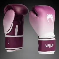 Venum Iris Boxing Gloves - Plum/white -10oz