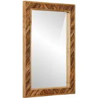 vidaXL Spiegel Bruin 70 x 50 x 3 cm Glas