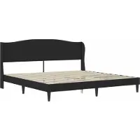 vidaXL Bedframe met matras Zwart 180 x 200 cm Kunstleer
