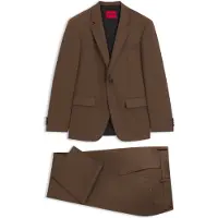 HUGO Slim-fit tweedelig pak van hoogwaardig stretchtwill Maat 106