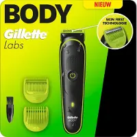 Gillette Labs i3 Body + Intimate Trimmer voor Mannen - SkinFirst-Technologie - Waterdicht