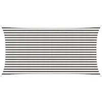 vidaXL Zonneschaduwzeil 2,5 x 5 m HDPE Rechthoekig Lichtgrijs en wit