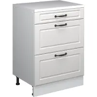 Vicco Uitbreidingscommode Rion, Wit Landhuis/Wit, 60 x 46 cm zonder schuine kant met 3 lades