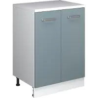 Vicco Uitbreidingskast Rion, Blauw-grijs/Wit, 60 x 46 cm zonder schuine kant met 2 deuren