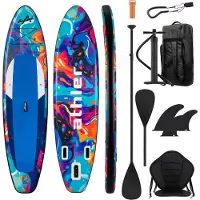 Athler Cobia 320 SUP Board - Opblaasbaar Paddle Board - Complete Set - 320cm - Max. 130 kg - Blauw