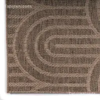 Muratap Sahara japandi rond buitenkleed jute-look weerbestendig vloerkleed 240 cm
