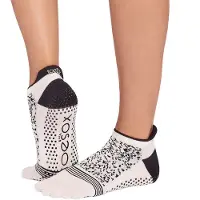 Toesox Full Toe Low Rise Tec Pilates Grip Sokken