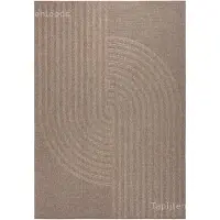 Muratap Sahara japandi buitenkleed jute-look weerbestendig vloerkleed zwart-