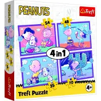 Trefl Puzzel 4 in 1 Fun met Snoopy 12-15-20-24 stuks