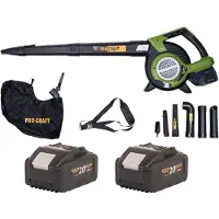 Procraft VB20 accu bladblazer en bladzuiger 40 V ( 2x 20 V ) borstelloos + 2x accu 8,0 Ah - zonder oplader