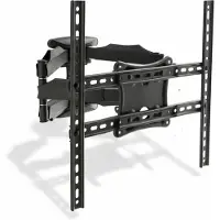 Meisterhome TV Muurbeugel 32 t/m 75 Inch – Draaibaar & Kantelbaar – Universele TV Beugel – VESA 400x400 – Uitschuifbaar – Max. 36,5 kg - Zwart