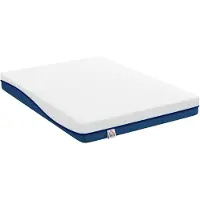 HOMCOM Matras - Gebreide stof, traagschuim met gel - 190 x 140 x 20 cm - Blauwgroen