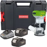 Procraft POB24bb accu multifunctionele frees 20 V 6 / 8 mm borstelloos + 2x accu 4,0 Ah + oplader + RHINO gereedschapskoffer