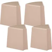 Beliani EVROS - Set van 4 tuinkrukken - Beige - ABS kunststof