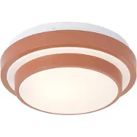 QAZQA Moderne plafondlamp sienna met wit 25cm IP44 - Walden
