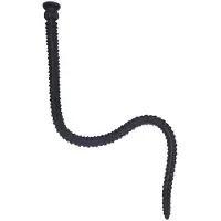 Gangbangster - Big Dick Sneek - Anaal Dildo - 90 x 3.5 cm - Zwart