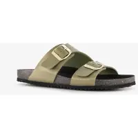 Hush puppies leren dames bio slippers groen maat 41