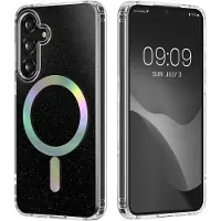 Kwmobile Hoesje compatibel met Samsung Galaxy S24 Smartphonehoesje – Hardcase met TPU-bumper – Beschermhoes compatibel met MagSafe – Camerabescherming