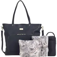 Isoki Nappy Tote luiertas toorak black