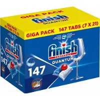 Finish Powerball Quantum Vaatwastabletten - Vloeibare Powerball voor afwasmachine - Reinigt, Ontvet en doet glanzen - 147 Tabletten - Voordeelverpakking