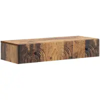 vidaXL Wandgemonteerde Zijtafel Oud hout 87,5 x 34,5 x 17 cm