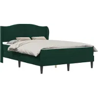 vidaXL Bedframe met hoofdeinde Donkergroen 120 x 200 cm Fluweel