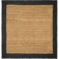 vidaXL Vloerkleden Donkergrijs 300 x 300 cm Jute