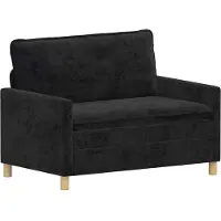 vidaXL Bank Zwart 126 x 81 x 87,5 cm Polyester