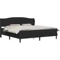 vidaXL Bedframe met hoofdeinde Zwart 200 x 200 cm Kunstleer