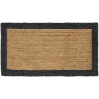 vidaXL Vloerkleden Donkergrijs 100 x 200 cm Jute