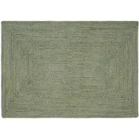 vidaXL Vloerkleden Rechthoekig Olijfgroen 120 x 170 cm Jute