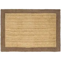 vidaXL Vloerkleden Grijs 140 x 200 cm Jute