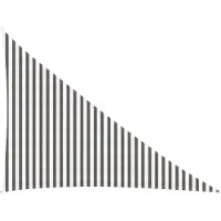 vidaXL Zonneschaduwzeil Lichtgrijs en wit 3 x 4 x 5 m HDPE