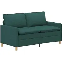 vidaXL Bank Donkergroen 156 x 81 x 87,5 cm Stof