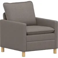 vidaXL Bank Taupe 76 x 81 x 87,5 cm Stof