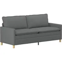 vidaXL Bank Donkergrijs 196 x 81 x 87,5 cm Stof