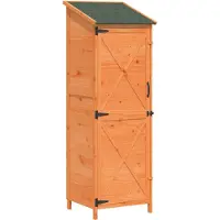 vidaXL Tuin Shed met dak Bruin 59,5 x 56 x 176,5 cm Massief Vurenhout