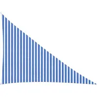 vidaXL Zonneschaduwzeil Blauw en Wit 3 x 4 x 5 m HDPE