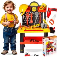 Mira Werkbank Kinderen - Houten Werkbank - Werkbank Little Dutch - Veelkleurig - 33cm x 58cm x 68cm