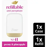 Dove Anti-Transpirant Refillable Deodorant Starterkit - No. 41 Peony & Pineapple - beschermt tot 72 uur tegen zweet en lichaamsgeur - 35 ml