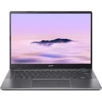 Acer Chromebook Plus 514 CB514-6HT-31LN - 14 inch - Touchscreen - Core 3 (i3) - 8GB - 128GB - Verlicht toetsenbord - Grijs
