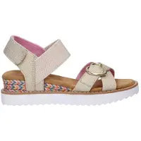 SKECHERS Miss Desert Kiss sandalen beige Meisjes Textiel Effen - maat 31