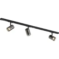 QAZQA Modern railsysteem zwart met 3 spots 1-fase - Iconic Lloyd