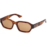 GCDS Zonnebril GD0076 55/18/140 Rood havana Voorzijde acetaat UNISEX GD0076
