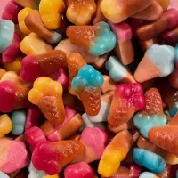 Stick 7-Jelly gummy-ijsjes snoep 1kg - HALAL - met rundergelatine