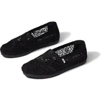 Toms Alpargata Polyester Zwarte Damesspadrilles