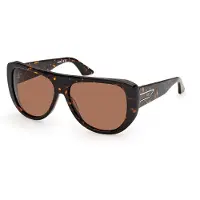 GCDS Zonnebril GD0074 57/14/140 Donker havana Voorzijde acetaat UNISEX GD0074