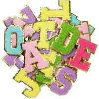 Panduro Iron-on letters - 40 stuks - kleurrijke mix