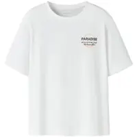 Name it KIDS T-shirt met backprint wit Meisjes Katoen Ronde hals Backprint - maat 122/128